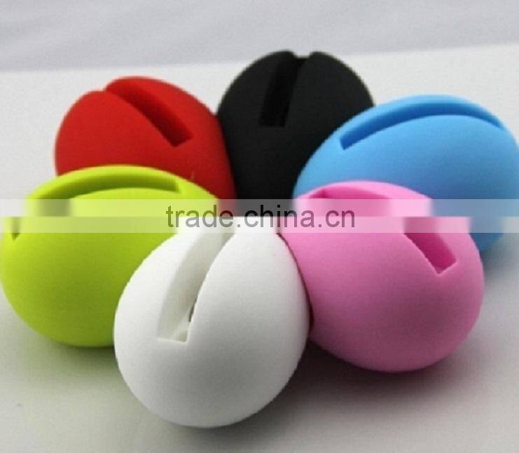 Black Silicone Egg Speaker and Amplifier with Stand