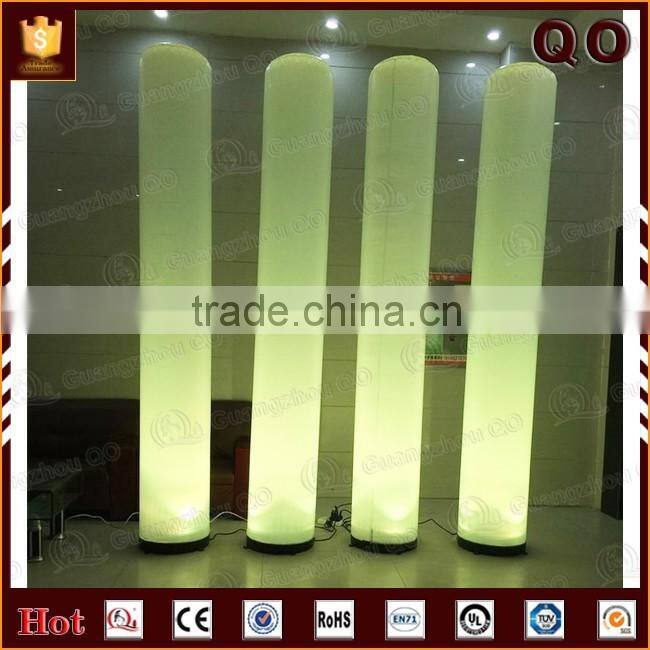 Personalized decorative inflatable led columns for export