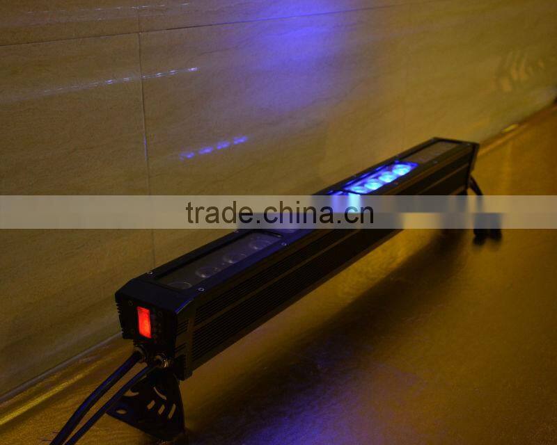 Outdoor led wall wash bar light 16pcs 10w RGBW EV W1016/DMX control stage light