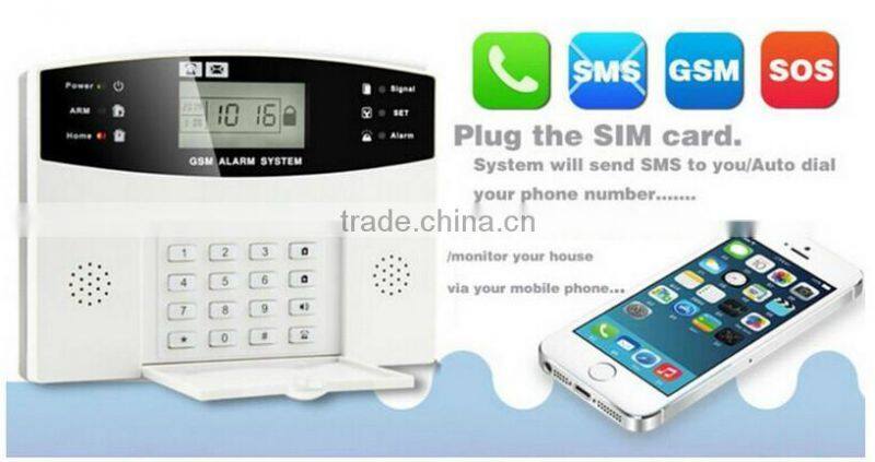 English /Spanish/ French voice! Wired Home alarm System with Keypad, 99+8 zones wired PSTN Alarm System for Auto Dialer T08