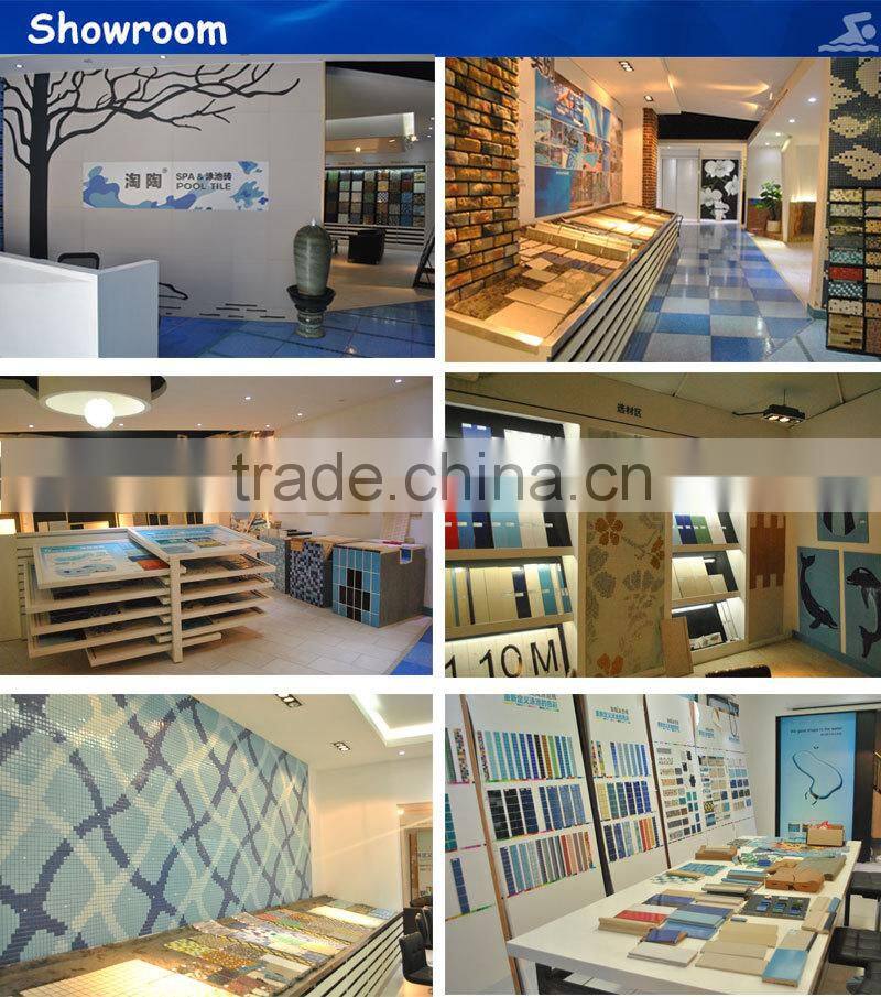 300x300mm floor non slip glazed ceramic swimming pool tile