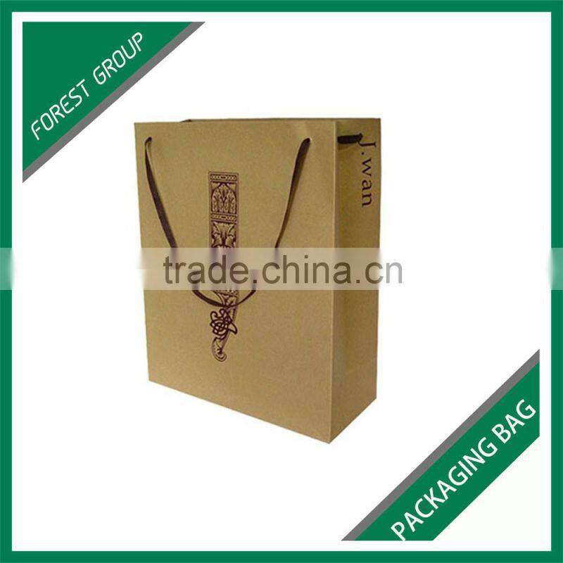 PANTONE COLOR PRINTED BROWN PAPER BAG FOR DOLL TOYS PACKAGING WHOLESALE