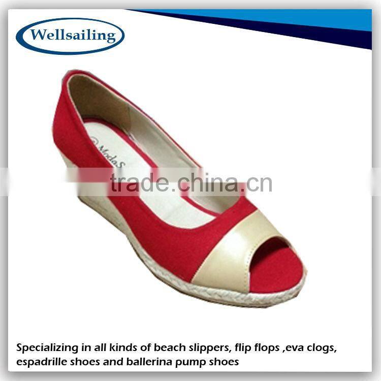 China factory selling stripes canvas espadrilles shoes
