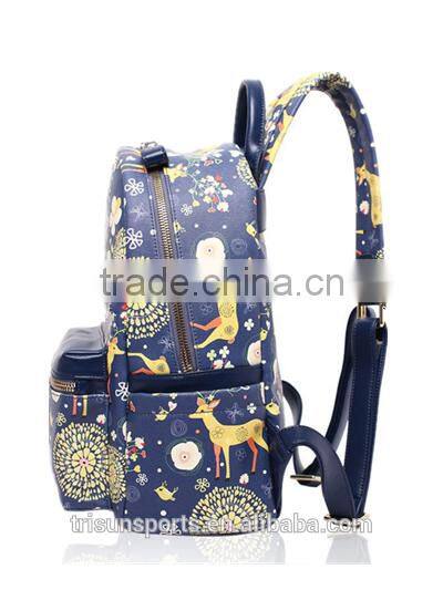 customized korean style backpack with computer layer for younger