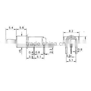 3pin SPST electric toggle switch