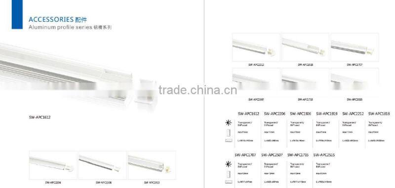 UL/CE/RoHS led strip / LED Aluminum profile extrusion / aluminum stair profile