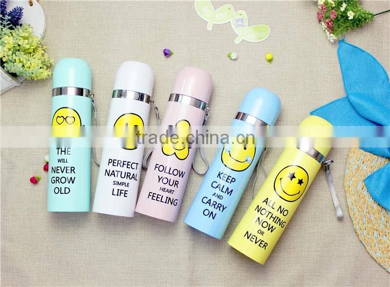 low MOQ OEM stainless steel water vacuum flask thermos mug with good quality 350ML/500ML