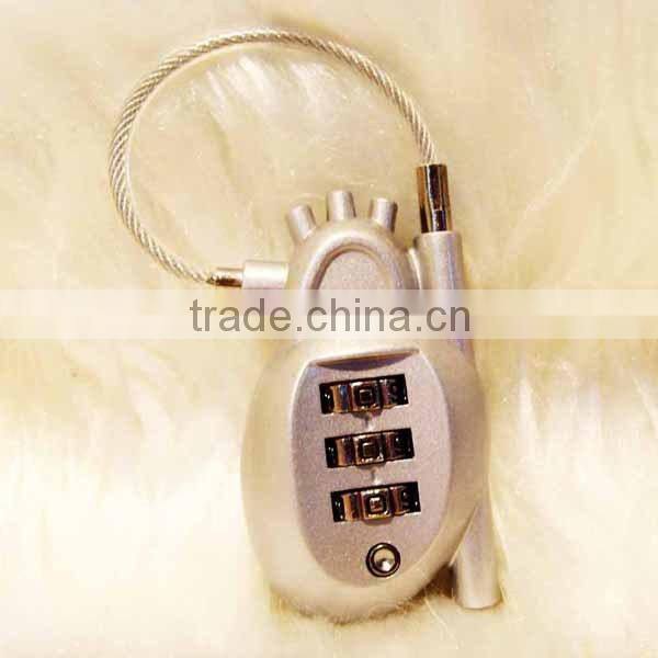 New design heart shape lock,Resettable Luggage Lock, Combination Lock CH-015