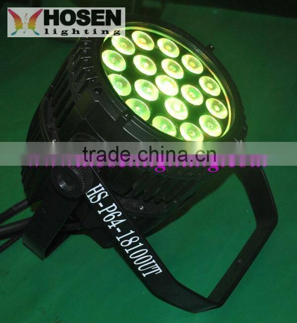 Discount price ! led par light ip65 18X10W 4IN1RGBW waterproof led par light