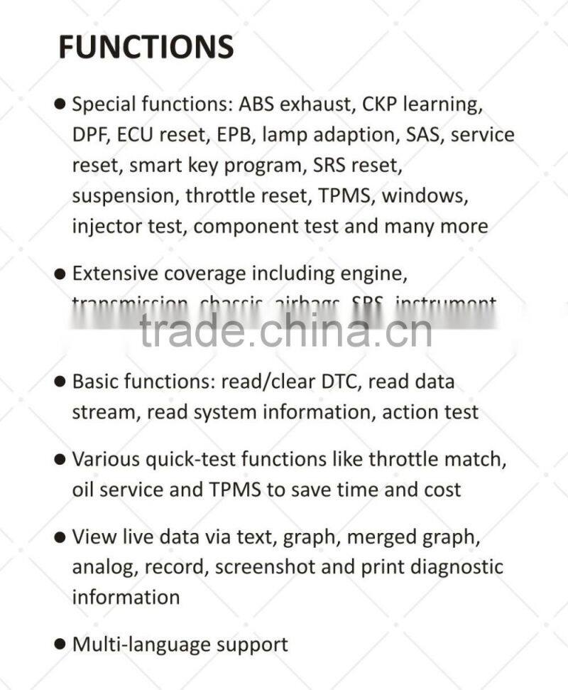newest FCAR F3S-W auto diagnostic tool for all cars - reaching to the same effect with the OEM scanners at good price