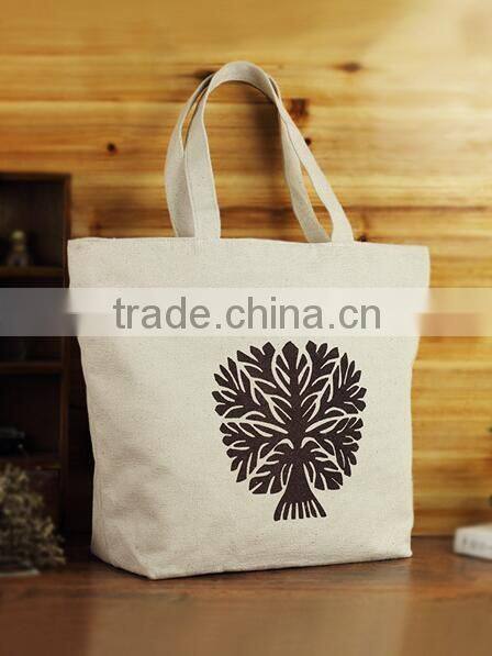 cheap logo printed cotton tote bag road bag carry bag