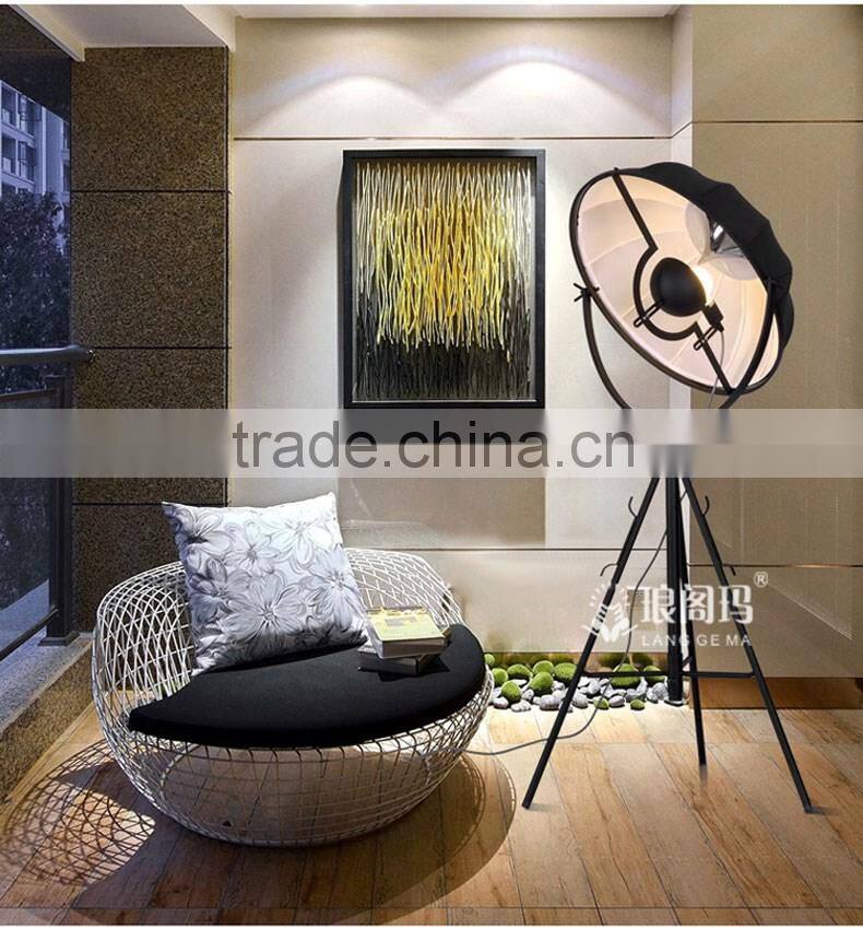 hot sell sailing searchlight paper lamp shades for modern tripod wooden floor lamp F4043