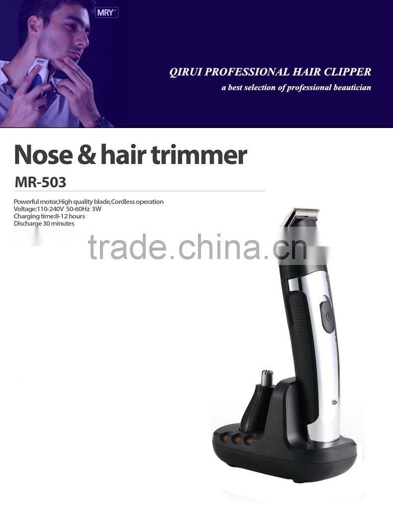 Top quality MRY Waterproof Electric trimmer hair clipper trimer shaver beard trimmer nose rechargeable cutting haircut