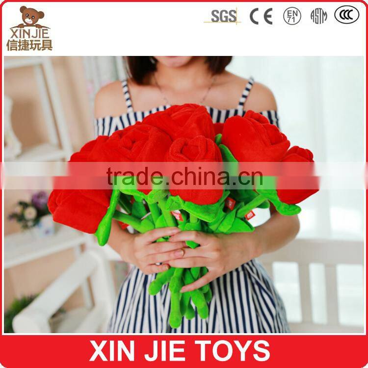 nice plush rose toy soft blue rose toy good quality stuffed rose toy