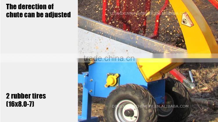 2016 NEW Updated ATV attached wood chipper with 15 hp gasoline engine