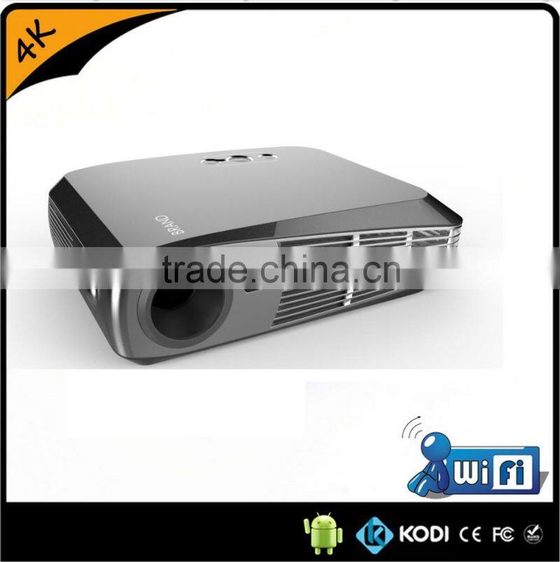 4K amzing color 1080p smart dlp projector with H.265 decoder