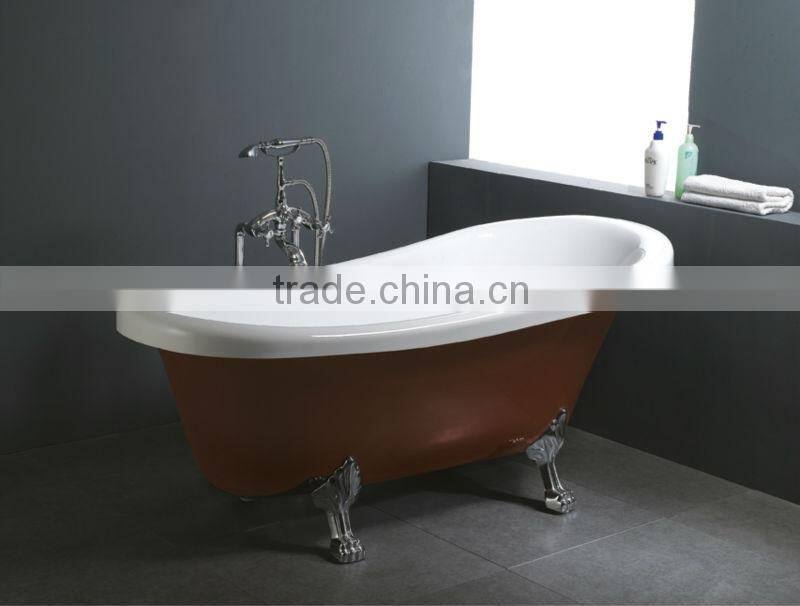 Q119 acrylic freestanding soaking clawfoot tub