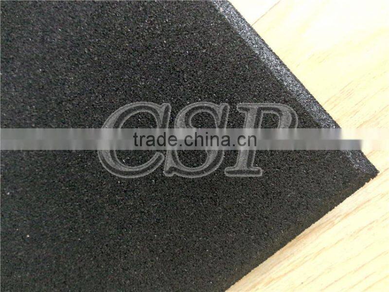 Outdoor safety and anti-slip crossfitrubber flooring gym rubber flooring tile