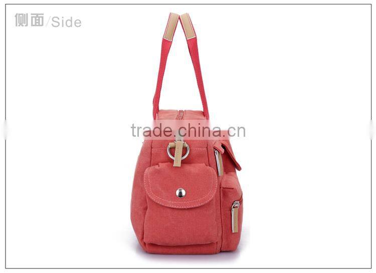 ladies canvas handbags 2014,Canvas and leather tote bag,canvas handbag with leather