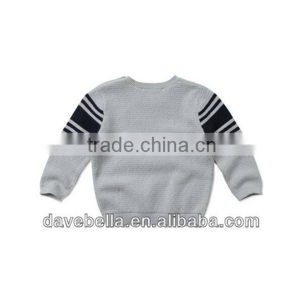 DB967 dave bella 2014spring cotton toddlers sweater infant clothes outwear baby pullover wholesale baby tops kids sweater
