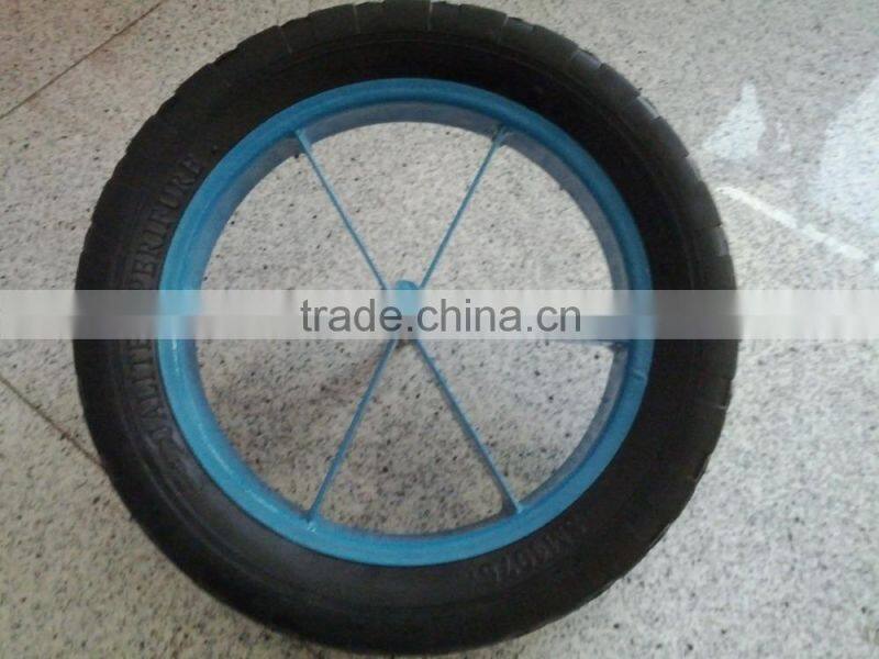solid rubber wheels 13" x 2.75" for hand truck and wheel barrow