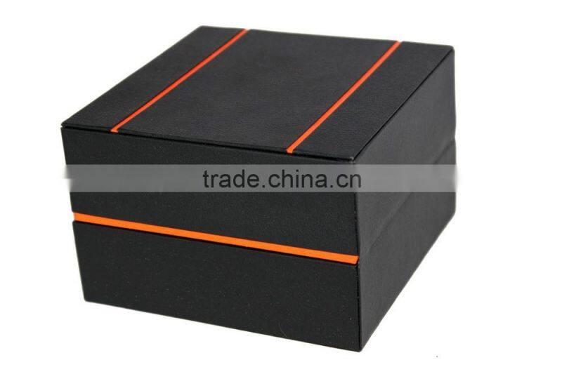 Luxurious Wooden Watch box/Black paper watch box for single watch