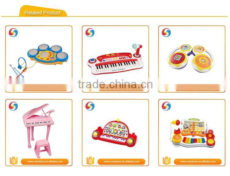 Plastic baby mini musical instruments music toy microphone with mic for singing