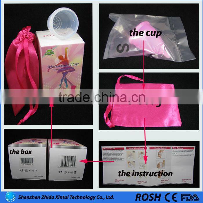 2016 lady used period cup, silicone cup menstrual products