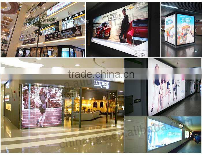 Slim new advertising fully waterproof outdoor frameless fabric LED light box