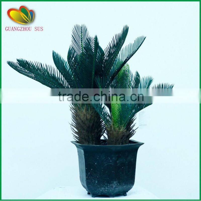 factory price mini artificial cycas revoluta more heads bonsai for sale