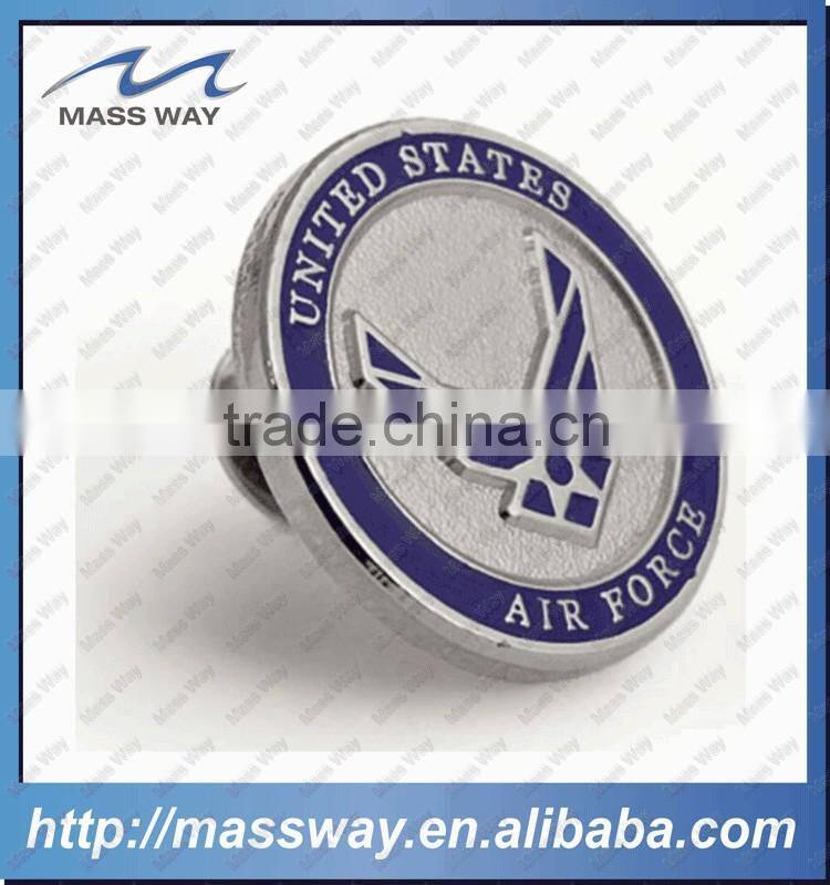 customized enamel etched flower shape brass pin badge