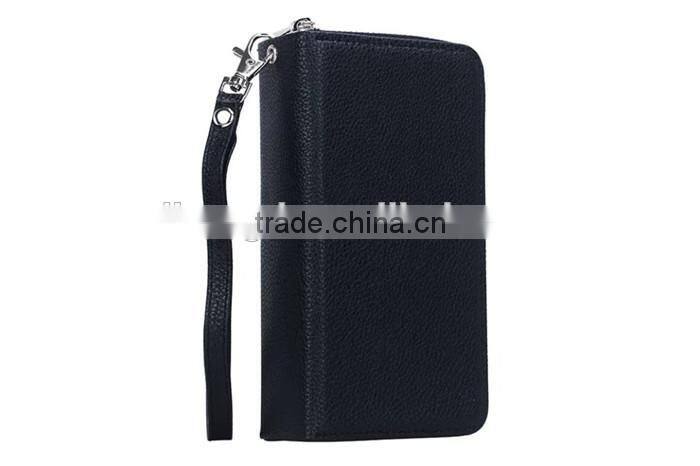 Unique Zipper Strap Belt Slots Wallet Leather Case for iphone 6/6S/For iphone 6S plus