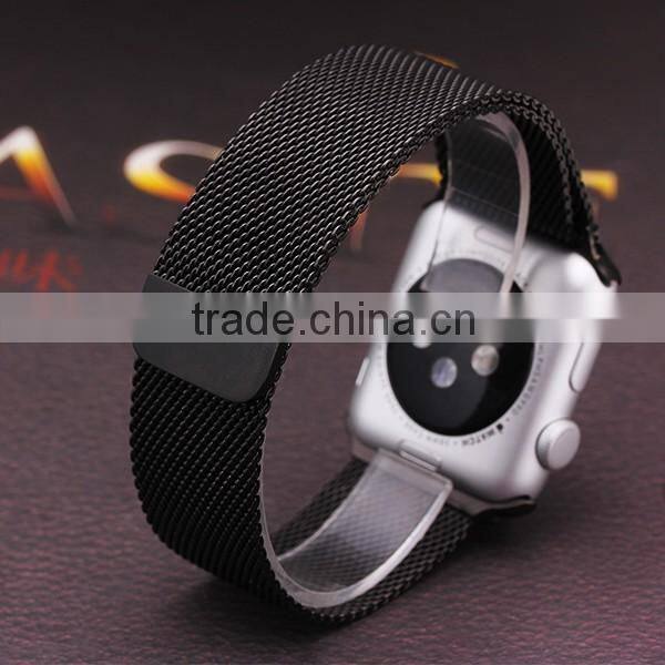 Black sports Magnetic Stainless Steel Smar Watch Band bracelet for men and women