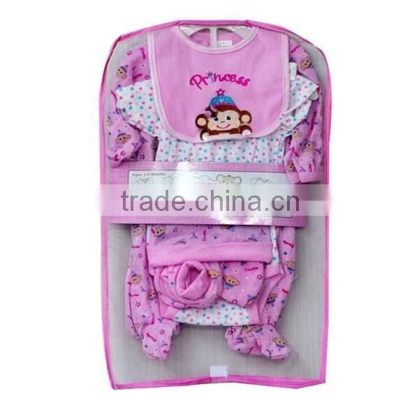 2016 latest newborn baby gift set plain baby rompers