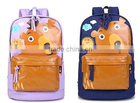 Lovely bear School Bag;Korean Style School Backpack;Lovely Style Cute Teenage Girl School Bags