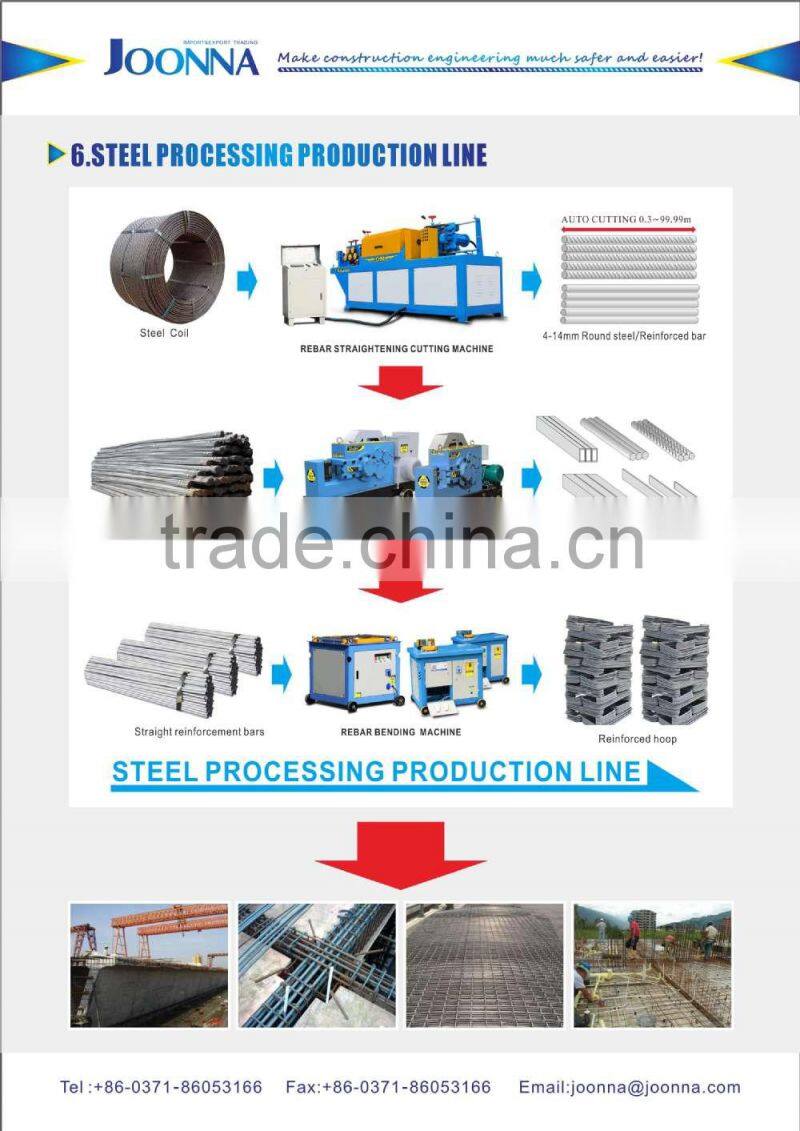 GT4-14 China top quality rebar straightening cutting machine