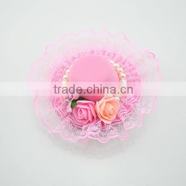 Lovely Hair Pin For Kids Pearl Flower Cap Baby Hair Accessories