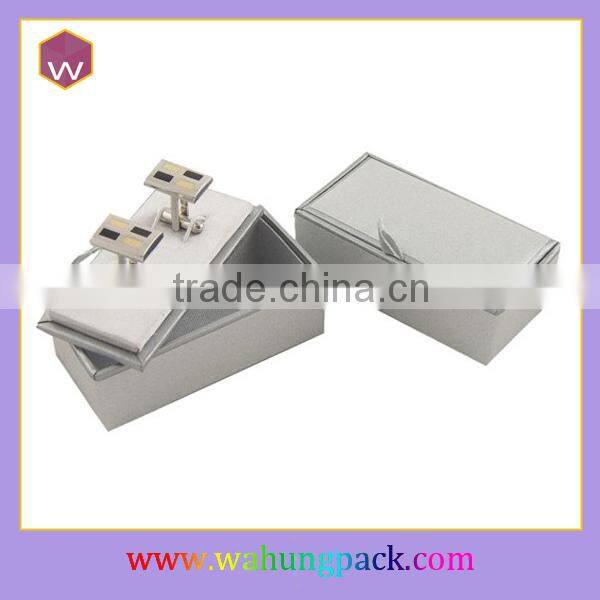 Fancy Black Single Pair Cufflink Box Cardboard Cufflink Box For Sale
