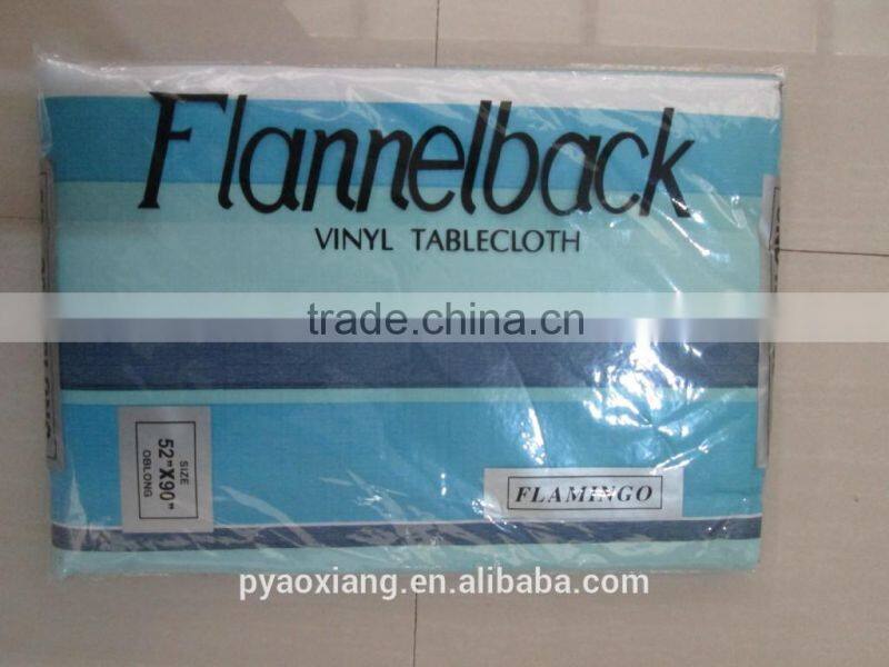 100% vinyl flannel backed tablecloth