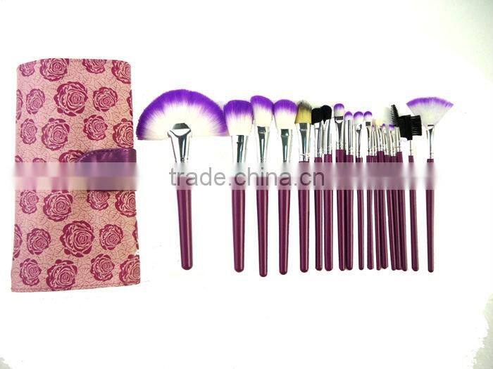 18 pieces Rose Style Makeup Brushes Professional