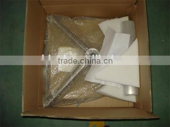 Round tempered glass coffee table with chrome leg (NS1103B)