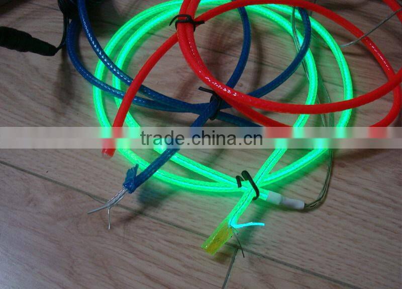 Super pull"Polar light 3"5.0mm el wire +Steel wire 0.55mmX2PCS +Nylon weaves the network