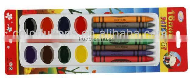 8color water color painting with 8color cayons