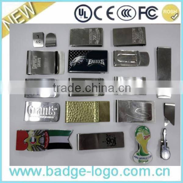 Hot metal letters logo money clip