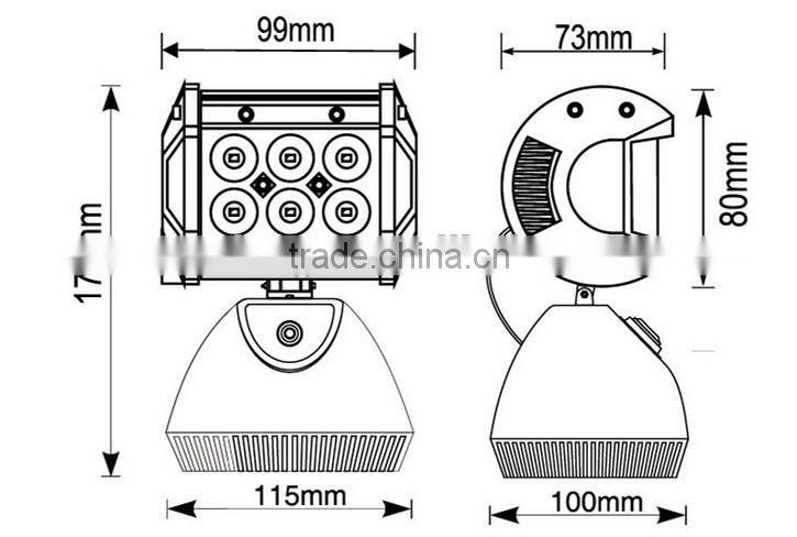 Portable LED Rechargeable Flood Light with AC/DC Car Adapter, Emergency LED Rechargeable Work Light (SR-RWM-18A,18W)Magnet Type