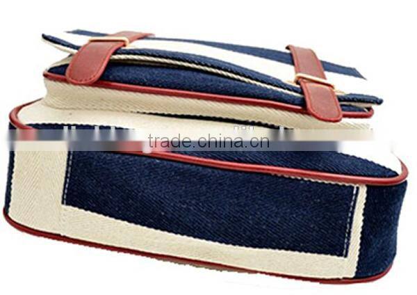 Naval Stripe Restoring Backpack,England College Student Canvas Bag,Shool Shoulder Bag