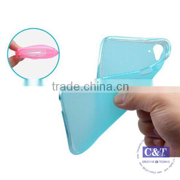 C&T Transparent Clear TPU Gel Soft Case Back Cover for HTC Desire 825