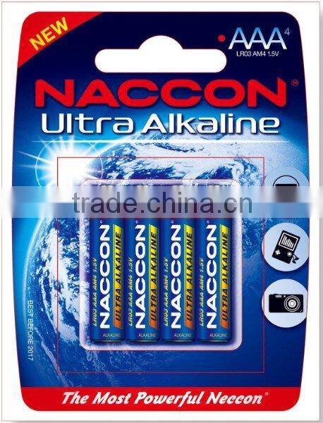 1.5V 140 mins LR03 AAA Alkaline dry Battery batteries ko