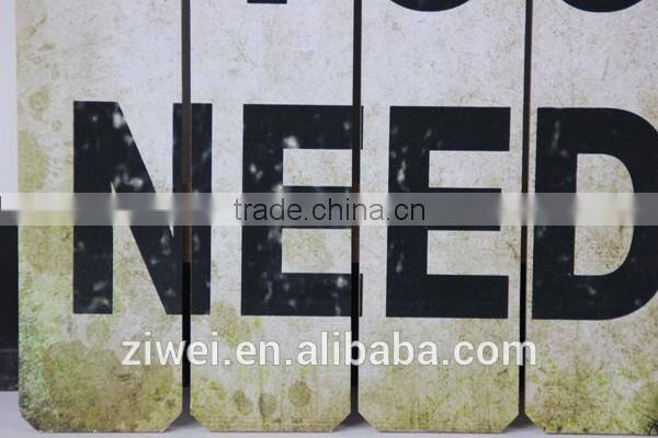 Vintage Wooden Wall Painting Hanging Decor