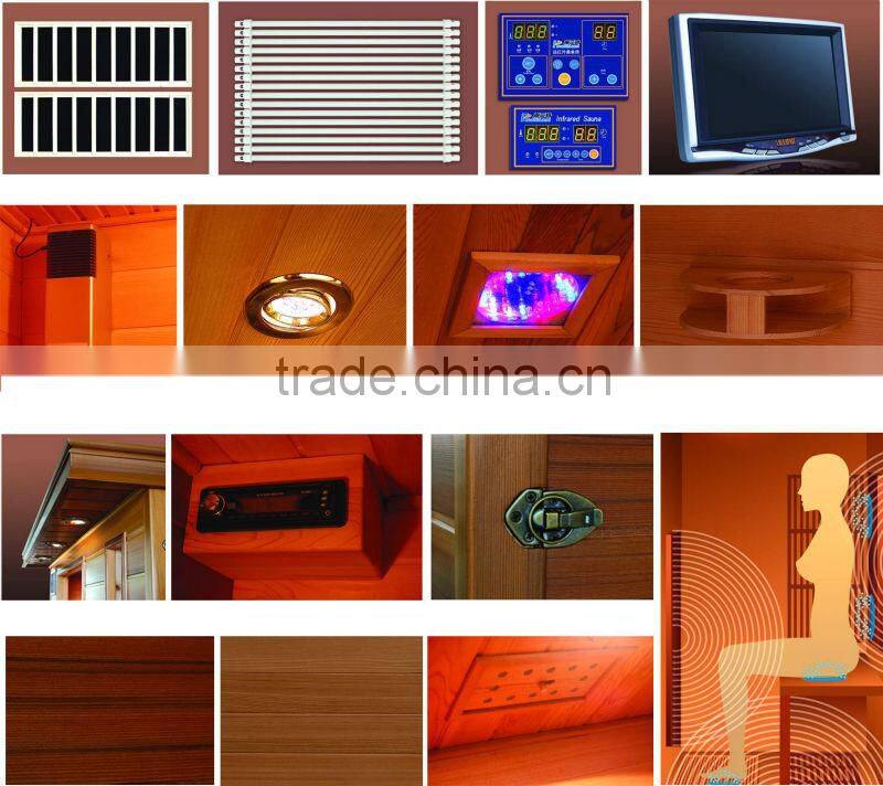 Canadian Hemlock Infrared Sauna For 2 Person